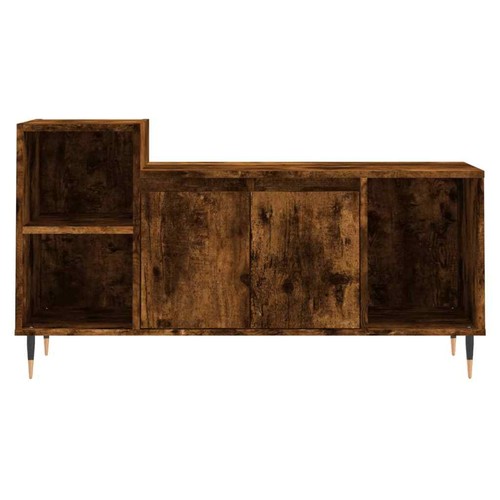 VidaXL Mobile TV Rovere Fumo 100x35x55 cm in Legno Multistrato - Foto 3 di 11
