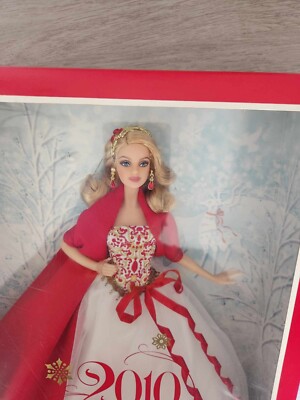 2010 Holiday Barbie Doll Christmas Dress Collector Edition Mattel