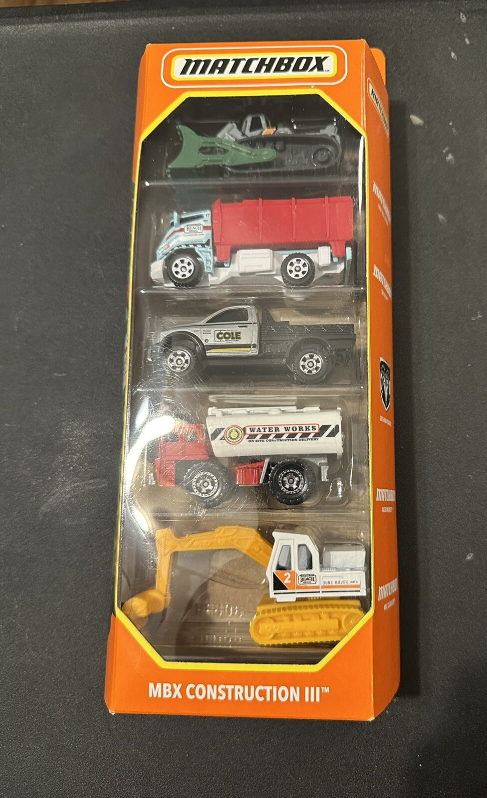 2023 MATCHBOX MBX CONSTRUCTION III 5 PACK 1:64 DIECAST