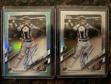 2021 Topps Chrome #RA-CT Chadwick Tromp Aqua Refractor #/199 Auto RC + base auto