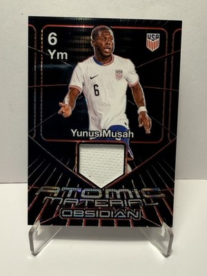 Yunus Musah 2024-25 - USA Kit - Panini Obsidian Atomic Material /49 #AM-YM