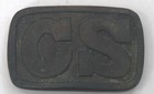 CONFEDERATE C S TENNESSEE ROUND CORNER BELT PLATE WITH SPUN HOOKS, EXCELLENT CON — photo 1