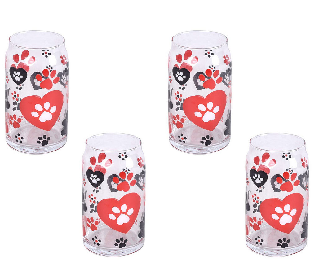 Pawfetti Temp-tations 16oz Can-Style Drinking Glasses, Set of 4, PAWFETTI ...