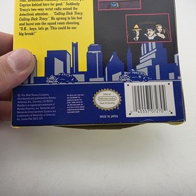 Dick Tracy Nintendo NES &ndash; Box Only &ndash; Authentic &ndash; No Game / No Manual
