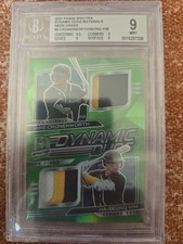 2021 Panini Spectra - Dynamic Duos Cronenworth Kim Neon Green  /25 (MEM, RC)
