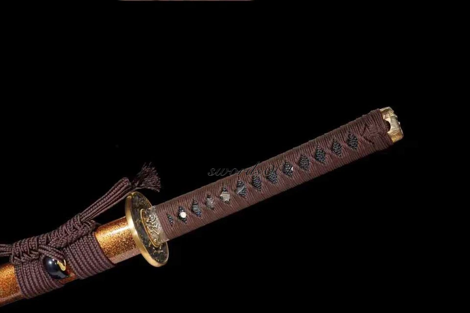 Sharp Clay Tempered T10 Steel Japanese Sword Katana Hand Polished Real Hamon - Image 4 of 4