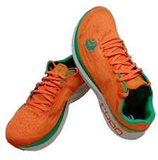 Men's 8.5 Topo Athletic Specter Athletic Running Shoes Sneakers Orange/Seafoam