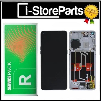 DISPLAY LCD Rahmen Silber Original Service Pack OPPO FIND X5 PRO CPH2305