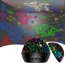 Dinosaur Night Light Toys for 3-8 Year Old Boys,2 in 1 Dino Projection