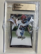 2018 Leaf Flash Minkah Fitzpatrick Clear  Pre-Production Proof 1/1