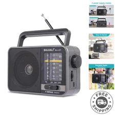 High-Quality Portable AM/FM/Shortwave Radio - User-Friendly Design for All Ages