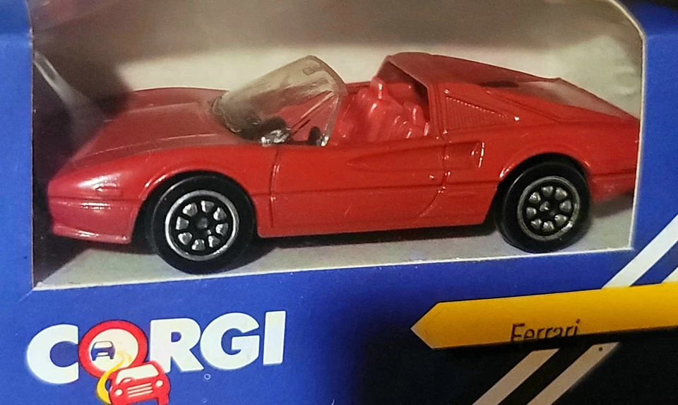 CORGI THE RED 1984 FERRARI 308 GTS RED W/RED IINTERIOR MADE IN GREAT BRITAIN NOS - Image 2 of 4