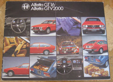 ALFA ROMEO ALFETTA GT 1.6, GTV 2000 BROCHURE. 1977. 24 PAGE.