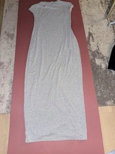 Express Women’s Size Medium Grey Maxi Dress Short Sleeve