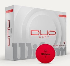 Wilson Staff Duo Soft Golf Balls Red, 24pk 2dz 2025 NEW - 2 Dozen for 40 