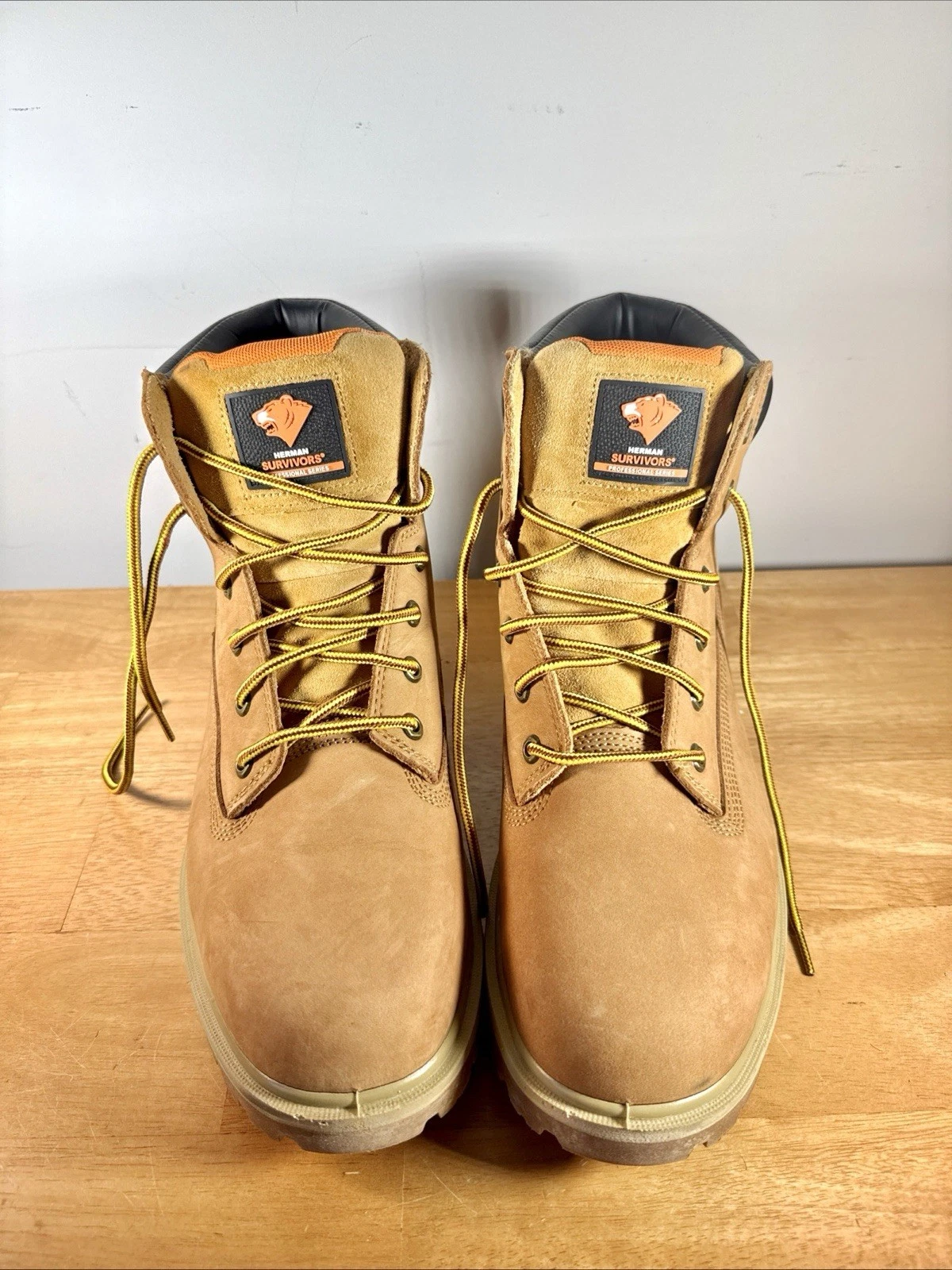 Herman Survivors Professional Driller Work Boots Steel Toe Size 13 WORN ONCE