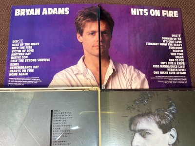 BRYAN ADAMS Hits On Fire JAPAN-ONLY 24k GOLD CD D50Y3205 w