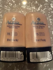 Lot 2 Cover Girl Aqua CG Smoothers #715 Natural Ivory