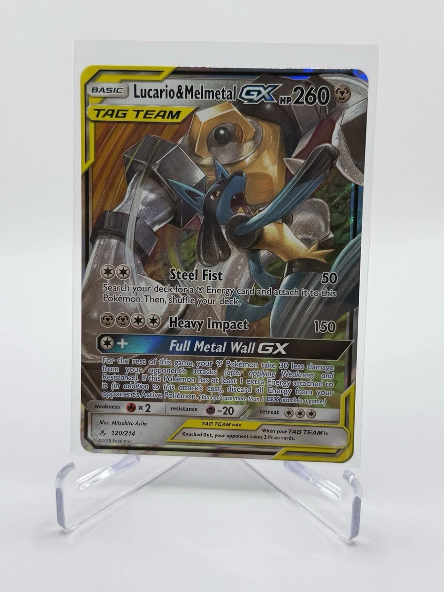 Lucario & Melmetal GX 120/214 Sm-Unbroken Bonds for sale | eBay