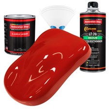 Swift Red Acrylic Lacquer Quart Auto Paint Kit Medium Thinner