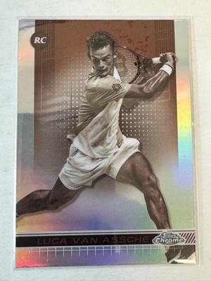 Luca Van Assche - 2024 Topps Chrome Tennis #122 / Sepia Refractor Rookie