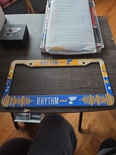 St Louis Blues License Plate Frame Metal Rhythm And Blues-new