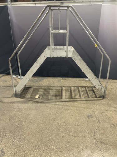 6 Step Crossover Bridge 7.5ft Tall Industrial Walkway USED
