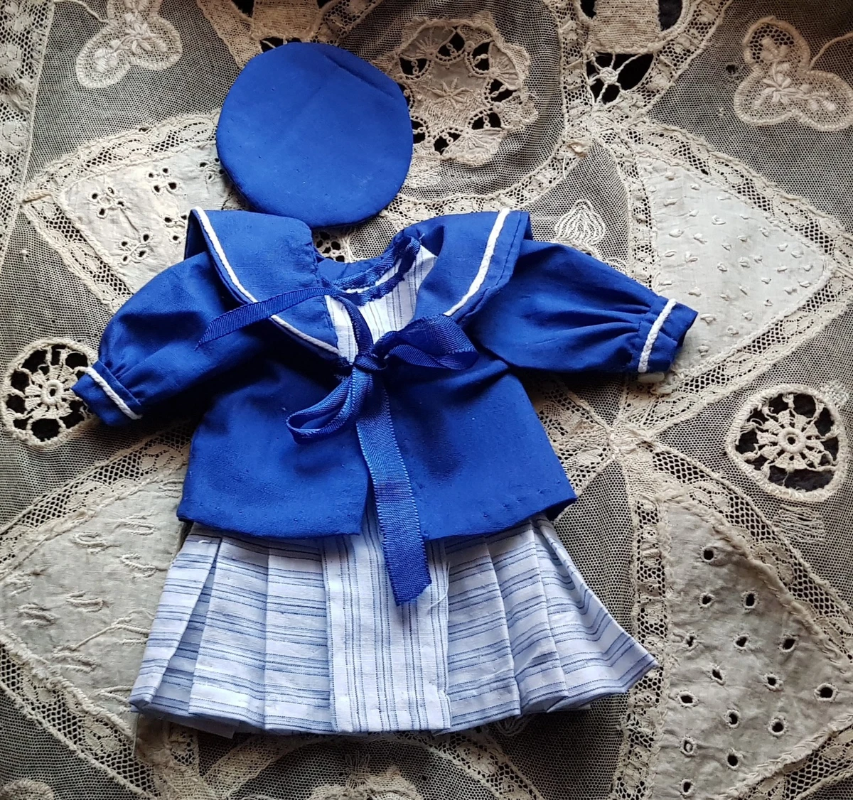 Ensemble marn bleu | Poupées ancennes, Poupée, Marn