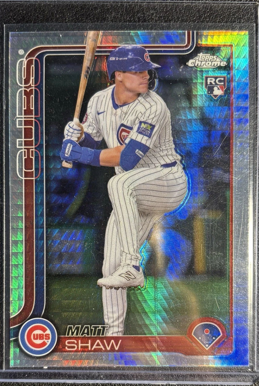 2025 Topps Chrome - Matt Shaw #219 Prism Refractor (RC)