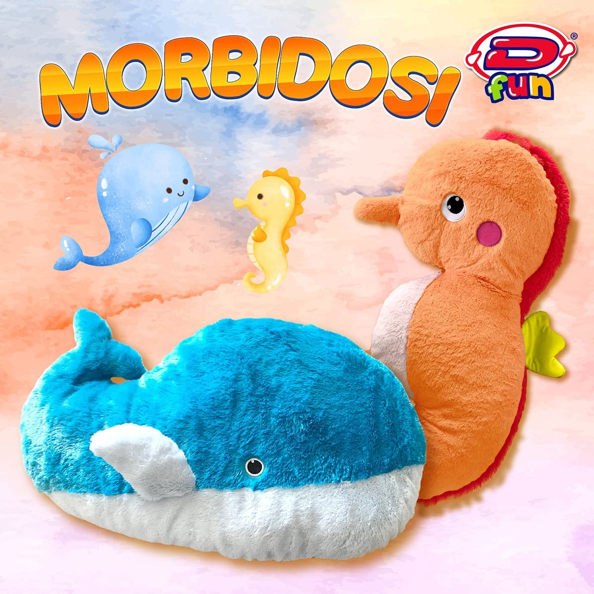 D-KIDZ Soft Whale Plush 75 cm Blue Extra Large DIP76650 6990₽