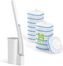 Toilet Bowl Cleaner Wand Refills, Disposable Toilet Brush Set with