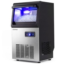 Commercial Nugget Ice Maker, 90 LBS/24H Freestanding Undercounter Ice Machine