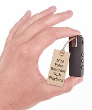 K-Ultra Mini Voice Recorder with Clip Small Recording Device with Playback