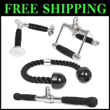 Cable Machine Triceps Pull Down Set