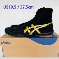 ASICS Wrestling Shoes 1083A001 Special Order Black x Gold  Size US10.5/ 27.5cm