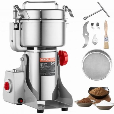 1000g Electric Grain Mill Grinder, High Speed 3000W Commercial Spice Grinders, S