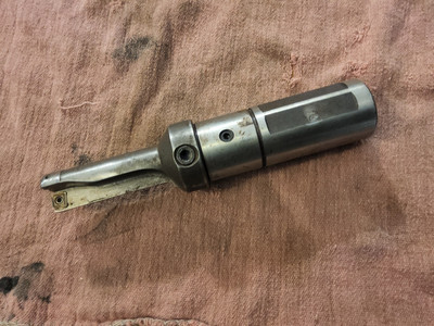WALTER INDEXABLE DRILL  COR-BOR DRILL 9010-0054-F .843'' DIA. COOLANT THROUGH