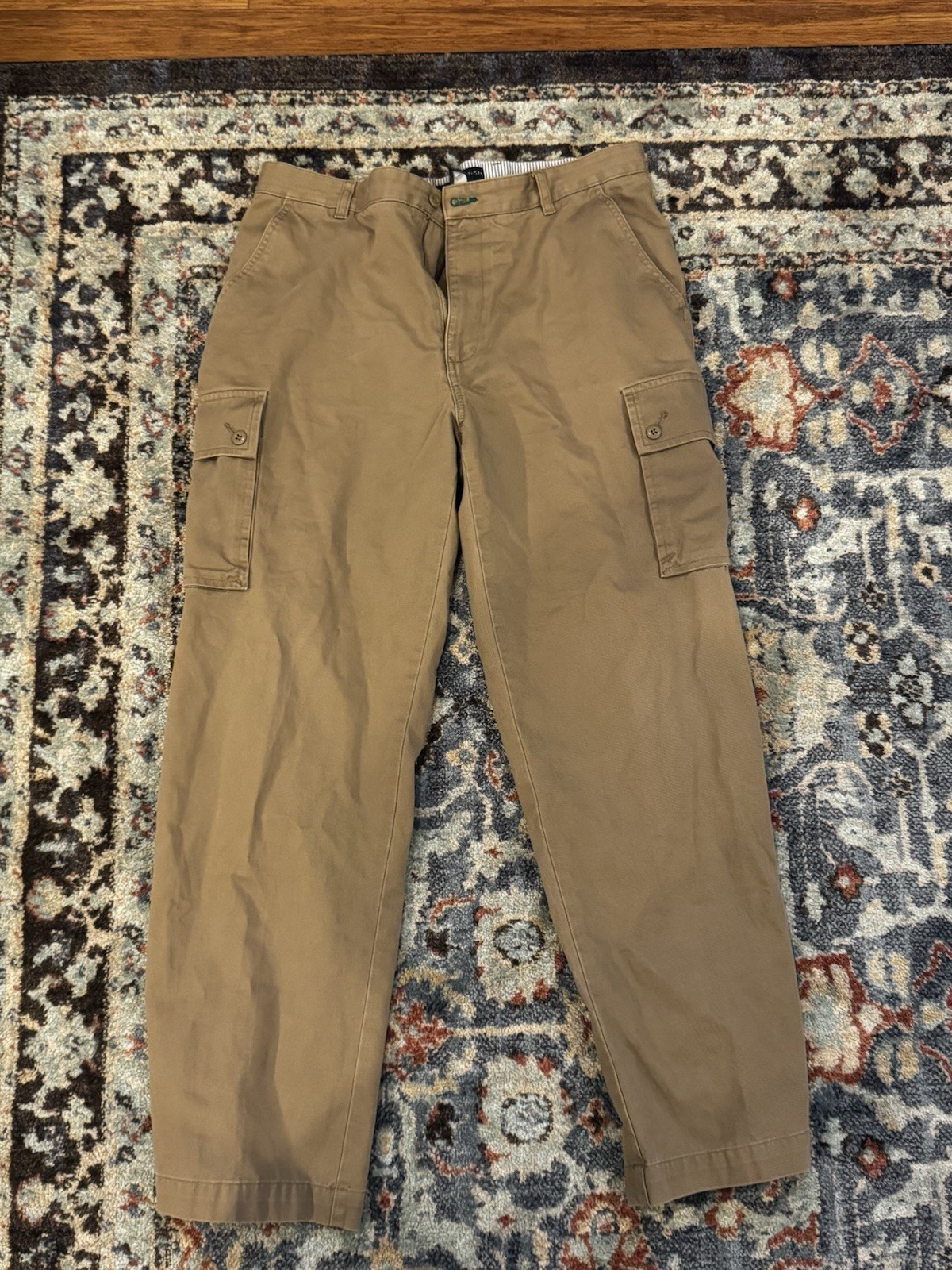 VTG Tommy Jeans Cargo Pants Mens 36x32 Brown Tan Y2K Baggy Carpenter Gorp Chunky