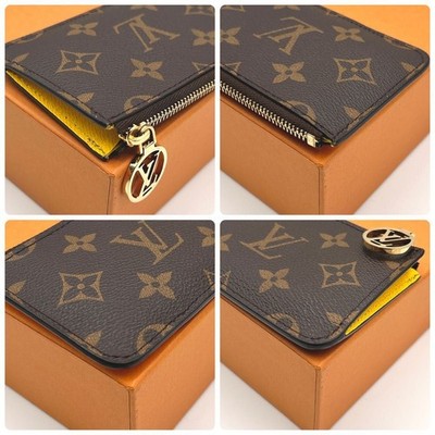LOUIS VUITTON Wallet: Porte Cartes Romy M81882 Brown Yellow w/o