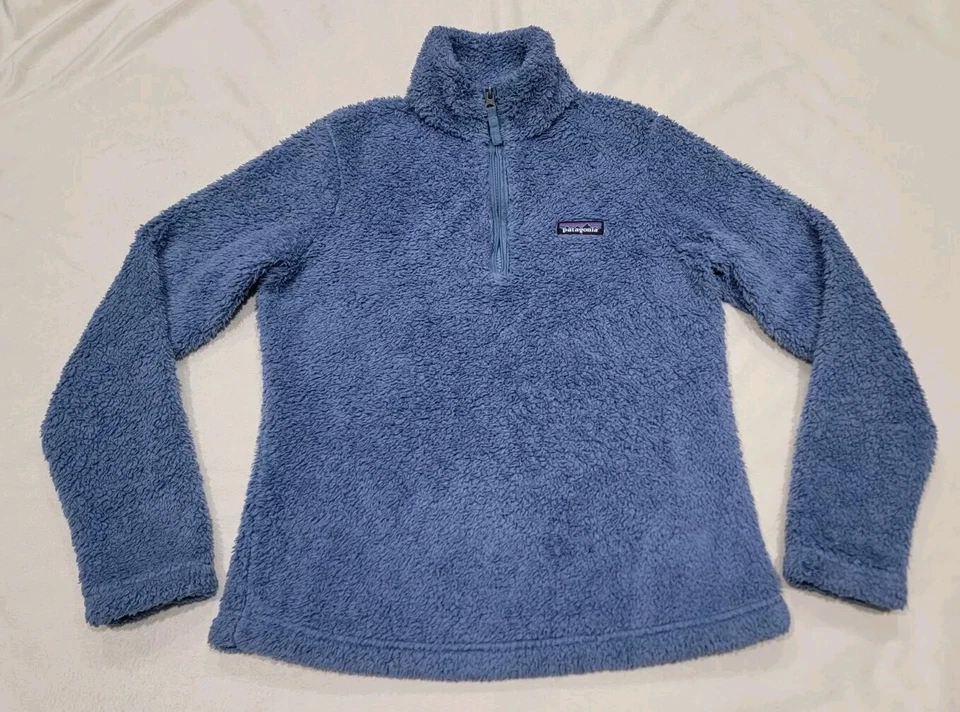 Suéter Patagonia Polar Mujer Pequeño Los Gatos Chaqueta 1/4 Cremallera Pullover Difuso