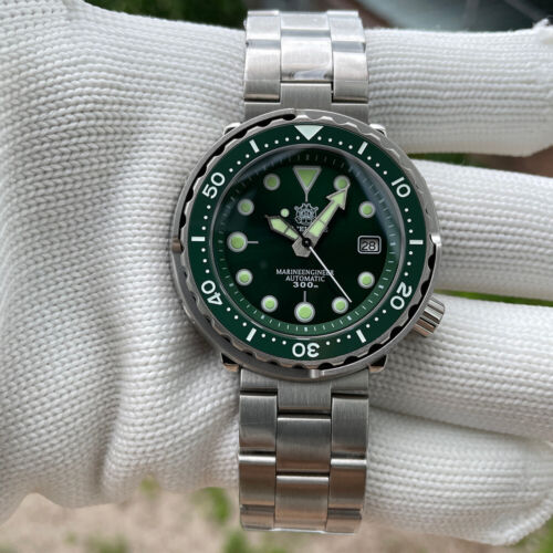 Reloj Automático STEELDIVE NH35 MOVT Zafiro 30ATM Impermeable Luminoso Hombres Buzo - Imagen 6 de 11