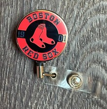 Boston Red Sox Metal ID Badge Reel