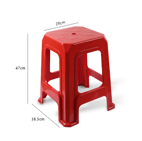 Plastic Stacking Stool Outdoor Indoor Stool &Chair Kitchen Dining Garden Party - Picture 7 of 12