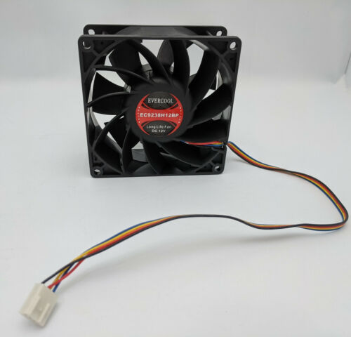 NEW High Speed 4pin PWM Dual Ball Bearing 92mm x 38mm 12V DC PC Case Cooling Fan - Picture 2 of 9