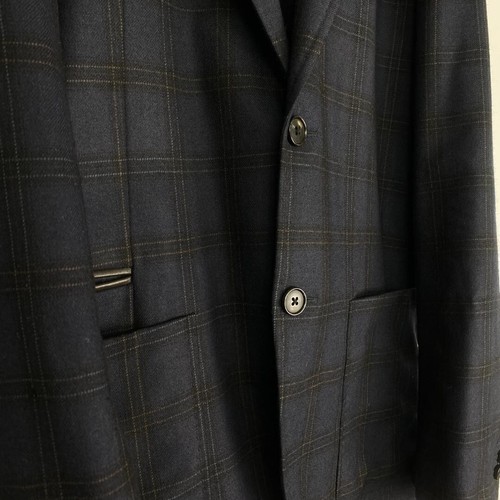 Hermès Tailored Jacket – Cashmere Blend, Made in Italy, Rare, Checked Pattern - Picture 5 of 8