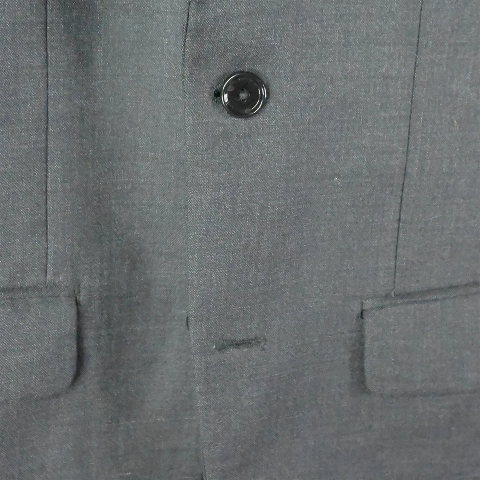 Blazer Traje Abrigo Deportivo Chaqueta Indochino A Medida 38S Gris Carbón Lana 2Btn Foto 3 de 4