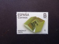 Spain 2022 Minerals - Pyrite Mint Stamp