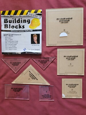 COZY QUILT DESIGNS #CQD05004-PHASE I BUILDING BLOCKS TEMPLATES