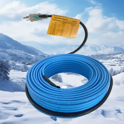 24ft Upgraded Heat Trace Tape with Thermostat for Water Pipes
