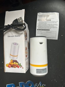 Vacuum Sealer Handheld Automatic Sealing Machine. White